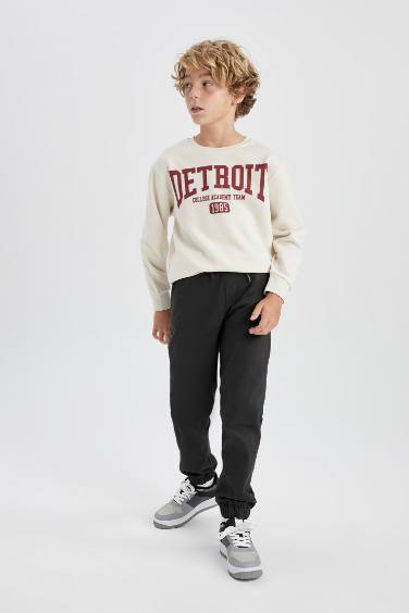 Boy Jogger Leg Gabardine Trousers
