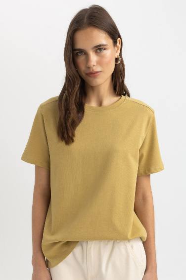 Regular Fit Crew Neck Premium Basic T-Shirt