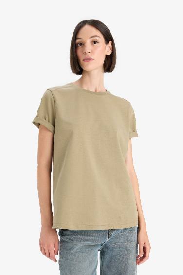 Regular Fit Crew Neck Basic Premium T-Shirt