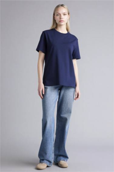 %100 Pamuk Basıc Premıum Tişört - Görsel 2