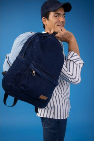 Unisex Jean School Backpack