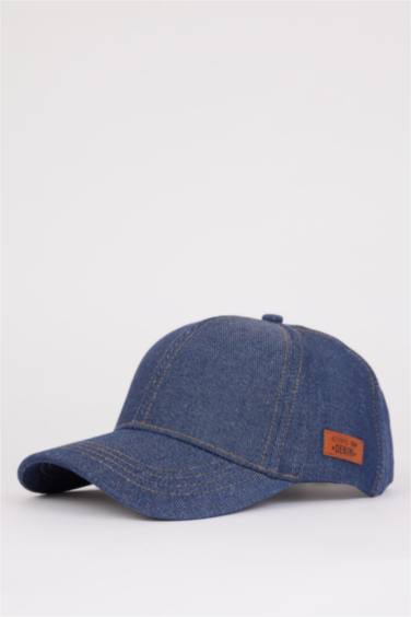 Boy Label Printed Denim Cap