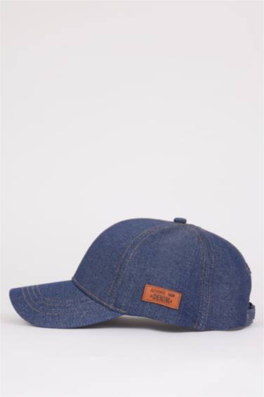 Boy Label Printed Denim Cap