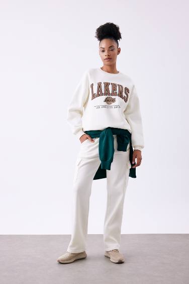 DeFactoFit Standard Fit Wide Leg Long Sweatpants