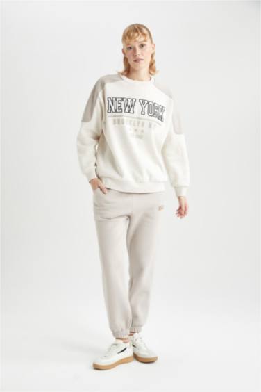 بنطلون سويت بانتس تقيل قصة عادية بجيب