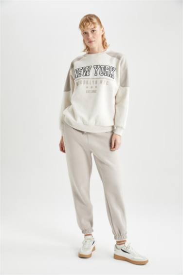 بنطلون سويت بانتس تقيل قصة عادية بجيب