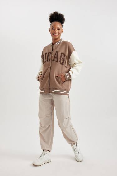 بنطلون جوجر قصة عادية بأستك من تحت بجيب من DeFactoFit