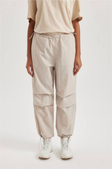DeFactoFit Standard Fit Pocketed Elastic Banded Long Trousers