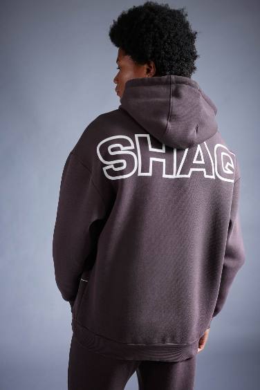 Sweat- Shirt Coupe Confort Imprimé ShaquiPulle O'Neal Encapuchonné à Manches Longues De DefactoFit