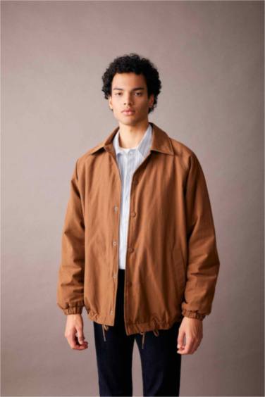 Relax Fit Polo Collar Jacket