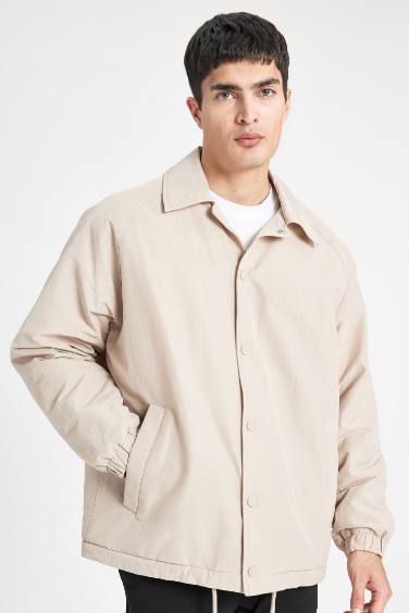 Relax Fit Polo Collar Seasonal Thin Jacket