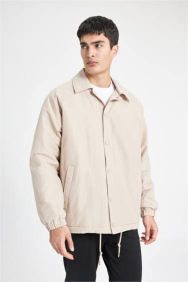 Relax Fit Polo Collar Seasonal Thin Jacket