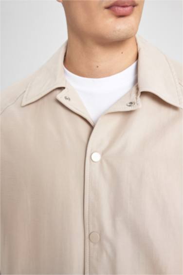 Relax Fit Polo Collar Seasonal Thin Jacket