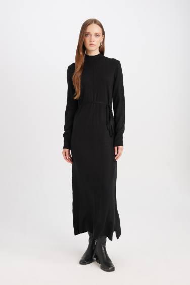 Regular Fit Half Turtleneck Dress