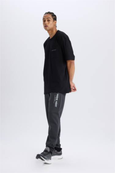 DeFactoFit NBA Miami Heat Kalın Jogger Eşofman Altı Standart Fit Beli Bağcıklı Cepli