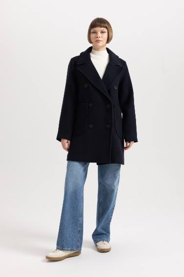 Regular Fit Wool Look Cachet Coat