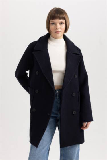 Regular Fit Wool Look Cachet Coat
