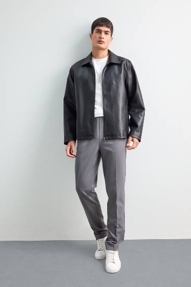 Elastic Waist Stretchy Soft Touch Jogger Fit Trousers