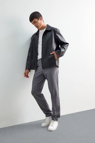 Elastic Waist Stretchy Soft Touch Jogger Fit Trousers