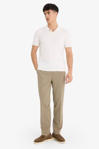 Beli Bağcıklı Lastikli Cepli Jogger Fit Her Yöne Esneyen Yumuşak Tuşe Pantolon