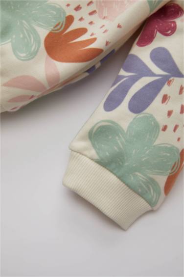 Ensemble De Sweatshirt Et Legging à Motif Pour Bébé Fille - 2 Pièces