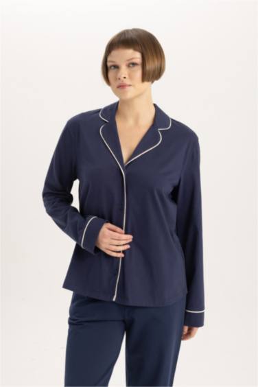 Fall in Love пиджама жағасы Трикотаж көйлектер