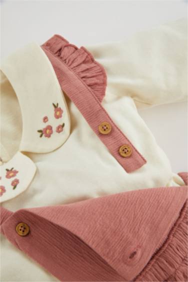 Girl Baby Long Sleeve T-Shirt Jumpsuit Dress 2 Piece Set