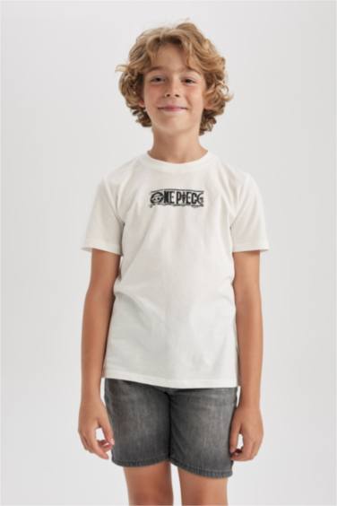 شورت جينز ولادي بقصة عادية