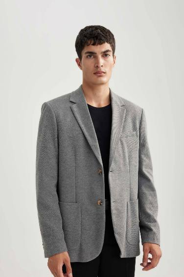 Regular Fit Lined Blazer