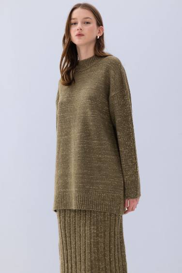 Regular Fit Half Turtleneck Basic Knitwear Pullover