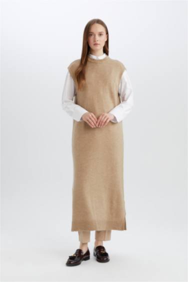 Regular Fit Bisiklet Yaka Uzun Triko Süveter