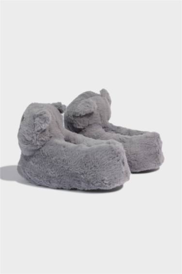 Kız Çocuk Kedi Temalı Düz Taban Panduf