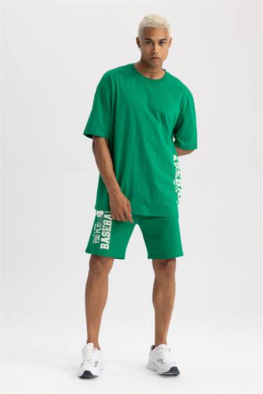 Oversize Fit Crew Neck Printed T-Shirt