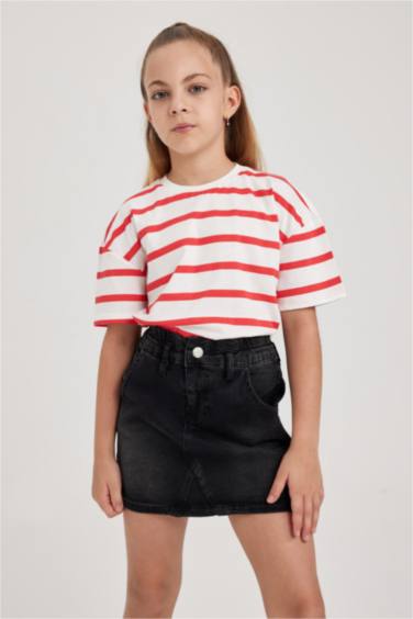 Футболка оверсайз с принтом для девочек