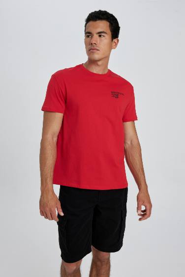 Regular Fit Crew Neck Printed T-Shirt