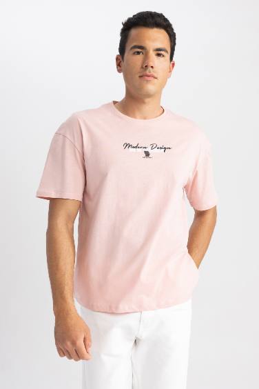 Comfort Fit Crew Neck Printed T-Shirt