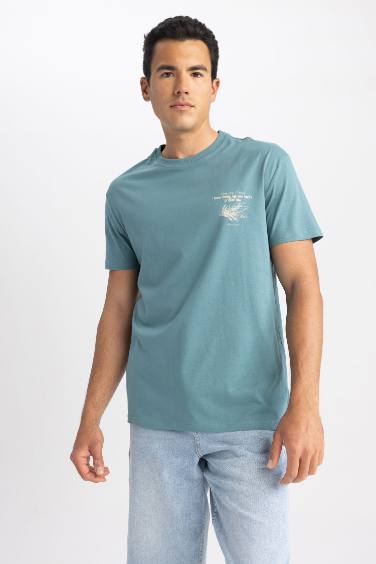 Regular Fit Crew Neck Printed T-Shirt