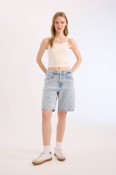 Fitted Corduroy Basic Tank Top