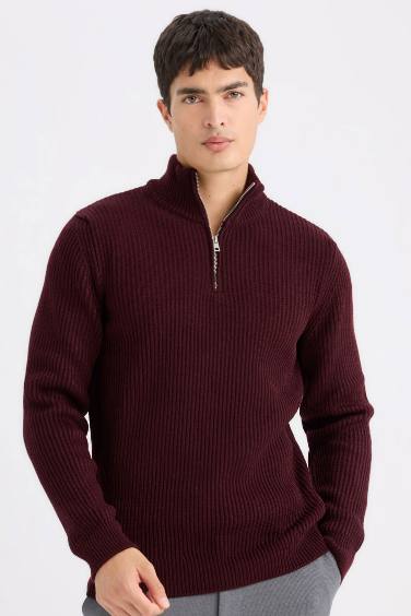 Standard Fit Turtleneck Knitwear Pullover