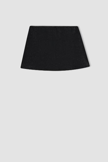 Fall in Love Shiny Fabric Mini Beach Skirt