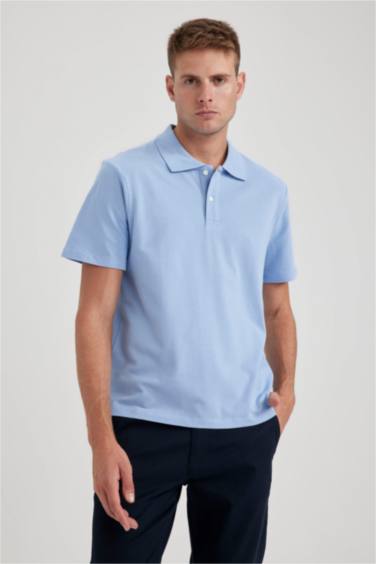 تيشيرت بولو قطن قصة عادية