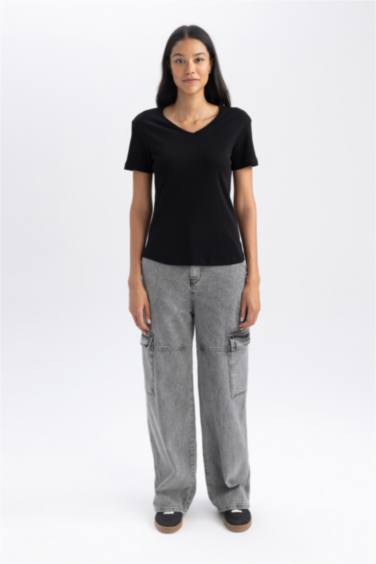 تي شيرت نص ردن سليم فيت