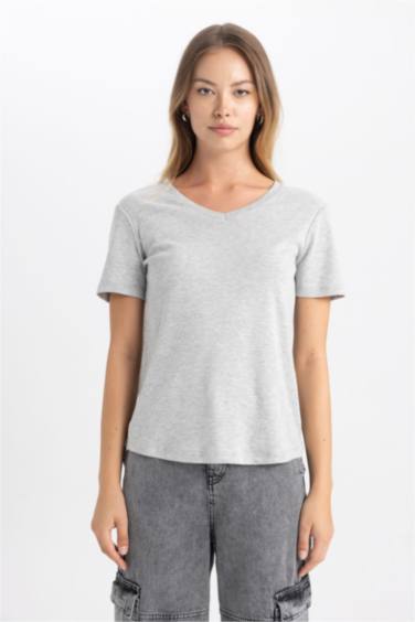 Slim Fit Ribana Short Sleeve T-Shirt