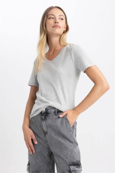 Slim Fit Ribana Short Sleeve T-Shirt