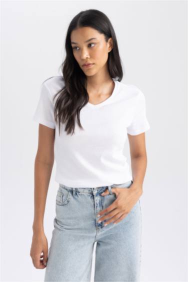 تي شيرت نص ردن سليم فيت