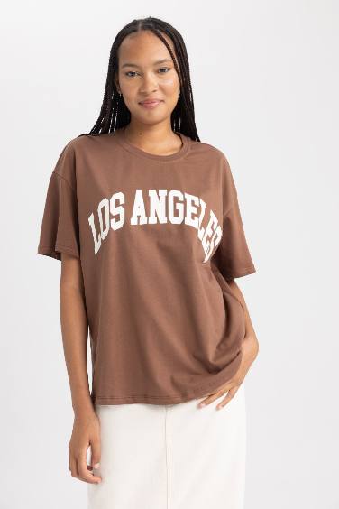 Oversize Fit Crew Neck Short Sleeve T-Shirt