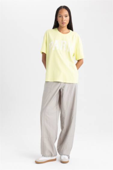 Oversize Fit Crew Neck Short Sleeve T-Shirt