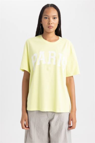 Oversize Fit Crew Neck Short Sleeve T-Shirt