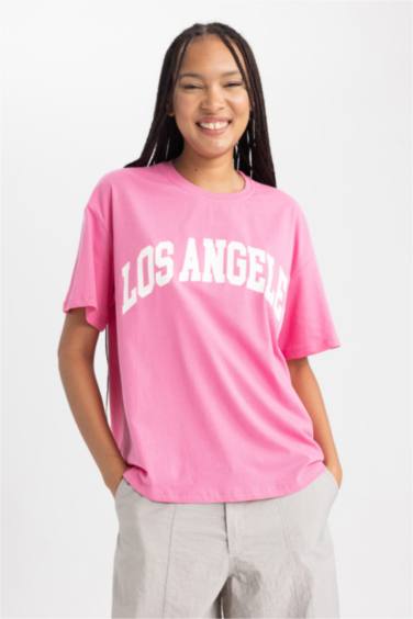 Oversize Fit Crew Neck Short Sleeve T-Shirt