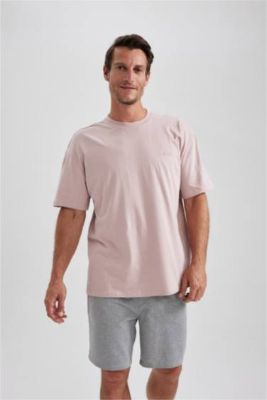 Oversize Fit Crew Neck Short Sleeve T-Shirt